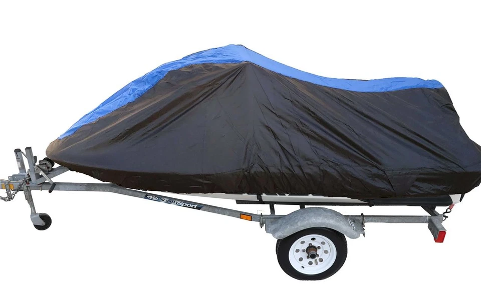 420 Denier Black Blue PWC Jet Ski Cover fits Yamaha WaveRunner VX Cruiser 2011 - Image 2 of 4