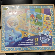 Melissa  Doug Blue's Clues  You Wooden Magnetic Picture Game 48 Pieces NEW