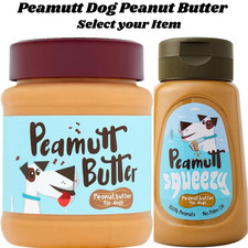 Image of Peamutt Peanut Butter Squeezy Dog Treat Formulated NO Sugar Salt Palm Digestive