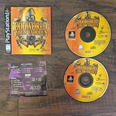 GT Interactive Oddworld: Abe's Exoddus (PlayStation 1) 2-Disc Manual NTSC-U/C T