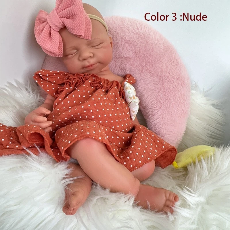 19.69in Silikon Reborn Puppe Silikon Puppe Handwerk Kinderspielzeug Geschenke - Bild 4 von 4