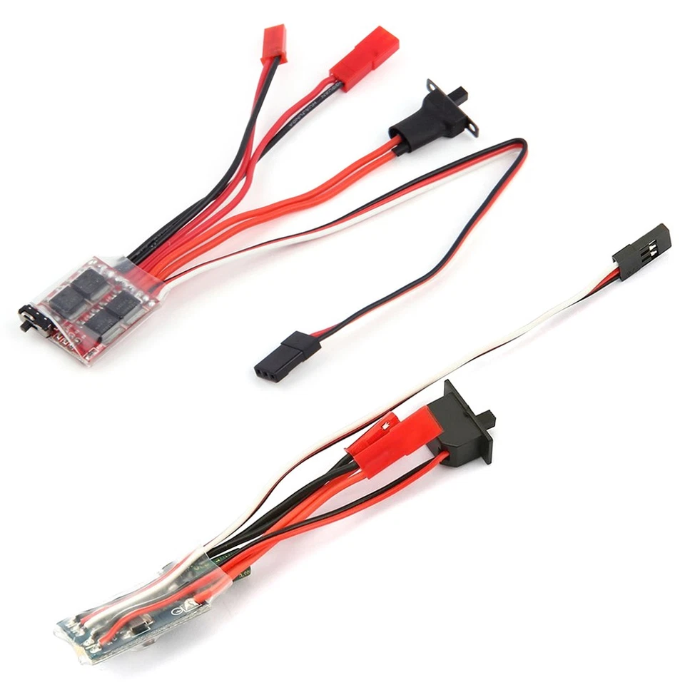 20A 30A Brushed ESC RC Motor Micro ESC for 1/16 1/18 1/24 RC Car Tank w/Brake - Image 2 of 4
