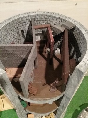 Conte Warlord Tower  Playset VHTF Rare Interior Furniture