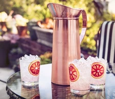 Exceptionally Rare "ABSOLUT ELYX" Copper Pitcher Cocktail Jug 