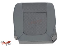 2011-2014 Ford F150 XLT STX-Driver Side Bottom Replacement Cloth Seat Cover Gray