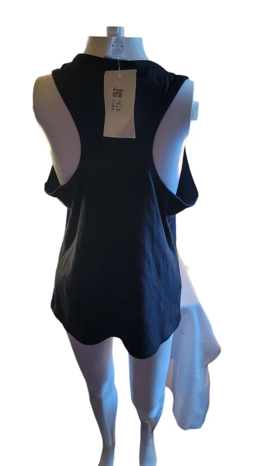 G.W. Sport Womens Athletic Tank Top Sleeveless Blk/pink Sz 1X - Image 2 of 4