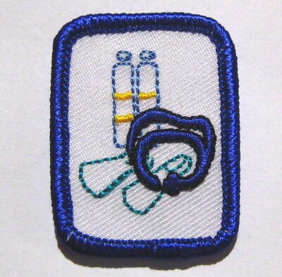 Girl Scout Cadette Senior SCUBA EXPLORATION IP BADGE Council Own Patch Diving