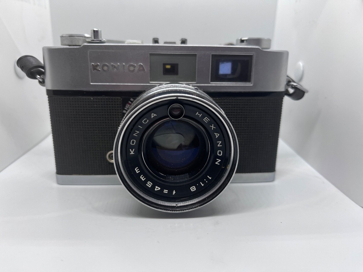 Konica C35 35mm Rangefinder Film Camera & Hexanon 45mm Lens | eBay