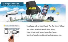 2 x European Euro EU to US USA Travel Wall Power Plug Outlet Converter Adapter