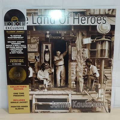 JORMA KAUKONEN - THE LAND OF HEROES   GOLD MARBLED - RSD 2022   LP