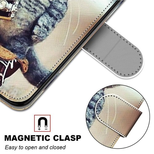 Flower Cat Rose Marble Card Wallet Phone Case For Samsung S8 S9 S10 S20 S21 S22 - 第 10/21 張圖片