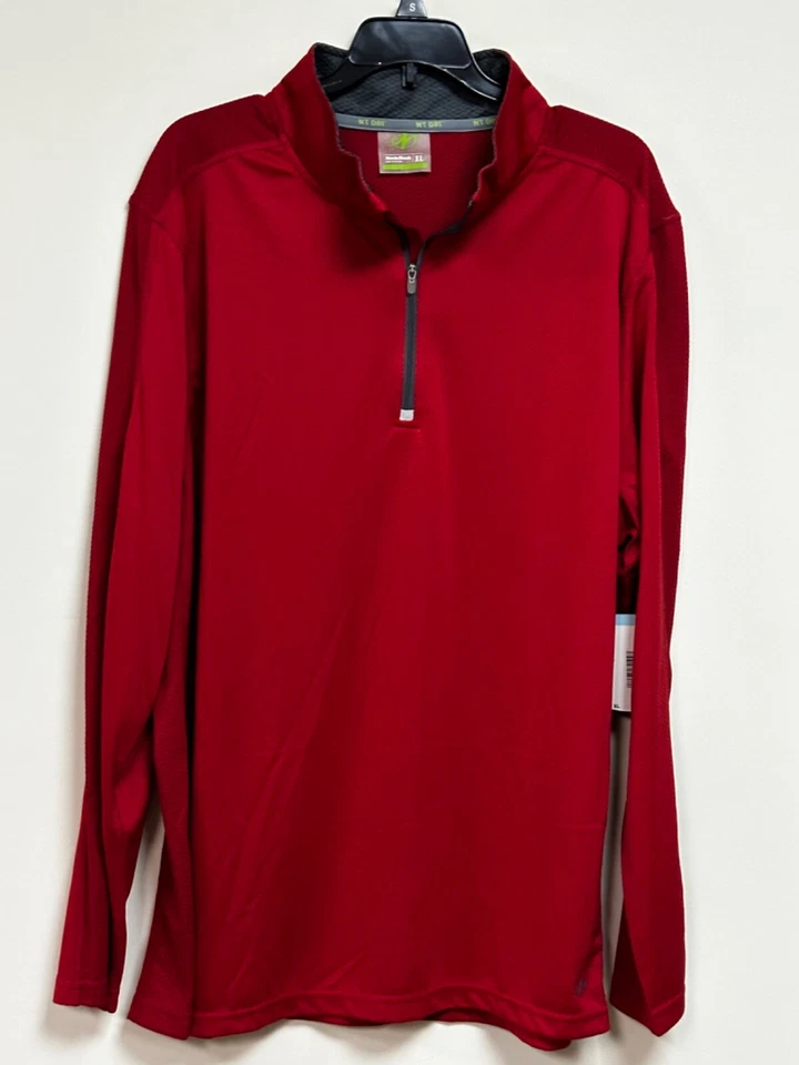 mens Nordictrack 1/4 Zip mock neck long sleeves polyester - Image 3 of 4