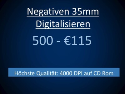 Negativen 35mm Digitalisieren 