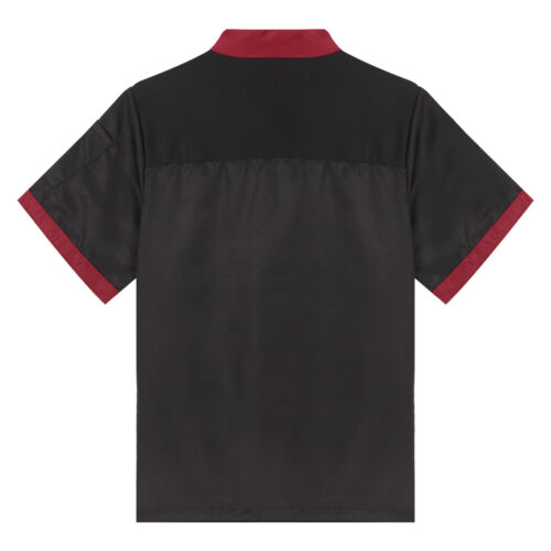 Unisex Men Women Short Sleeve Chef Jacket Coat Cook Work Restaurant Uniform Top - Picture 32 of 43