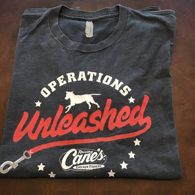 RAISING CANE'S CANES Chicken Crew Shirt Campaign “OPERATION UNLEASHED