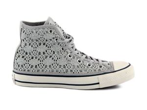 SCARPE CONVERSE DONNA ALL STAR HI CHUCK TAYLOR CT MERLETTO GRIGIO 556773C |  eBay