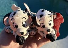 Disney 101 Dalmatians Bean Bag Stuffed Plush Lot Of 2
