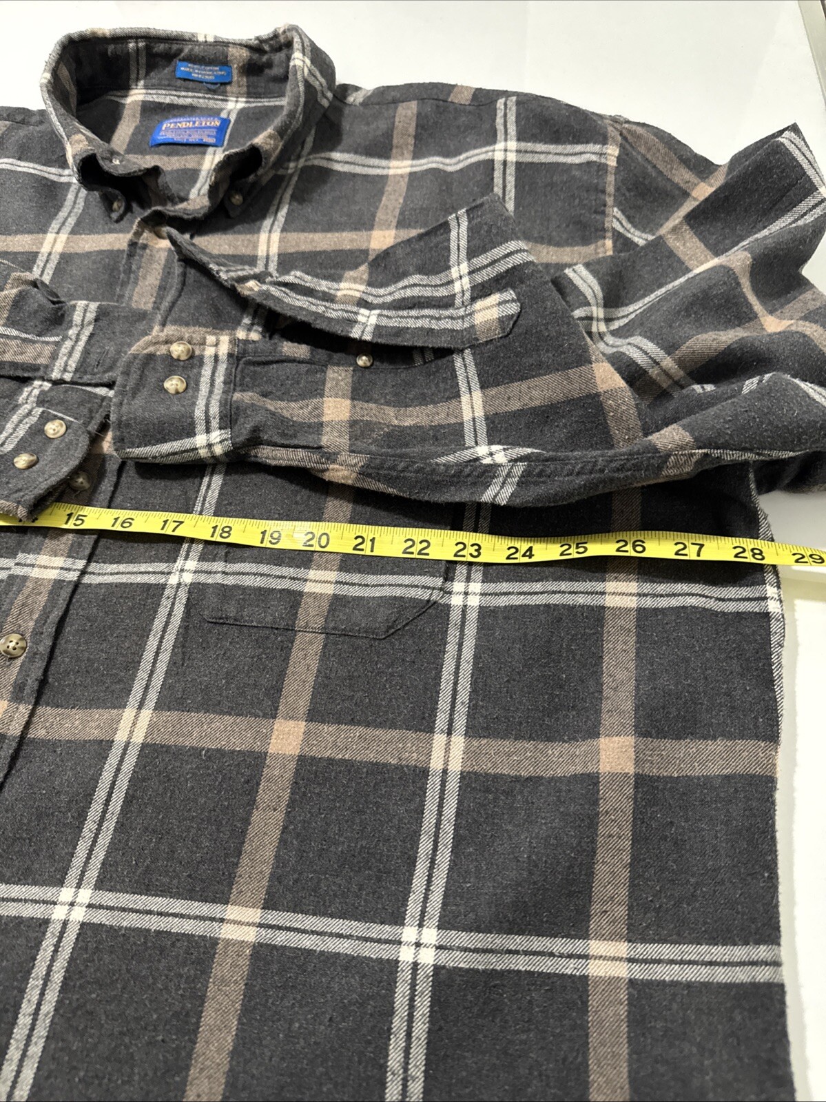 Pendleton Men’s Gray Multi Plaid Button Down Long… - image 10