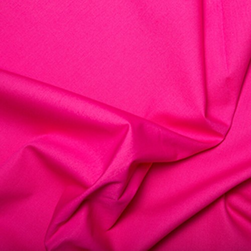 100% Cotton Poplin Fabric Plain - CERISE - Bright Pink Craft Fabric Material - Picture 2 of 3