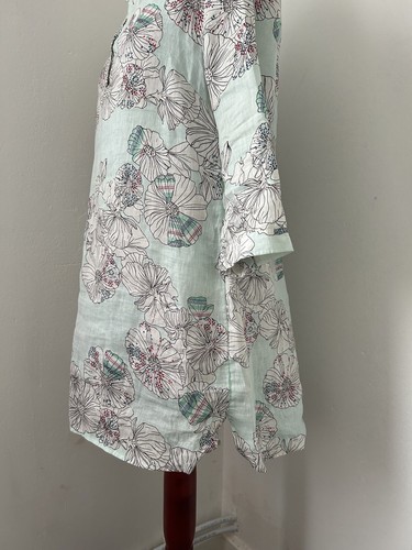 White Stuff 100% Linen Mint floral Summer Dress size 12 BNWOT - Picture 9 of 12