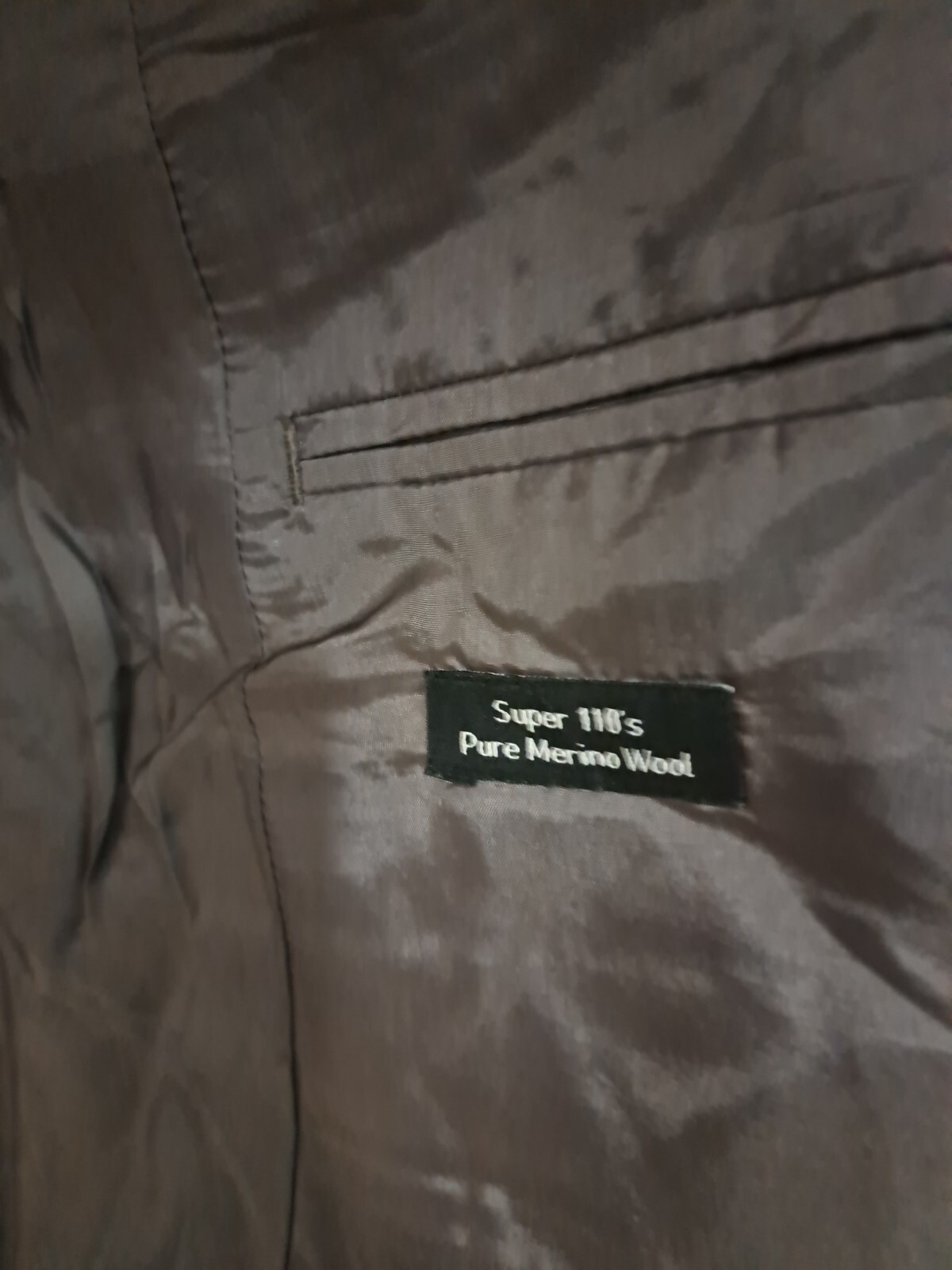 Tuta TM Lewin grigio antracite UK 36 corta Savile fila lana 2 pezzi London Jermyn.