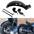 Gloss Black Rear Fender Plate Mudguard For Honda Rebel CM300 500 2017-2023