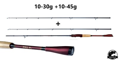Pro FL Vortex Hybrid 10-30g + 10-45g  Spinnrute Angelrute Raubfischrute Rute