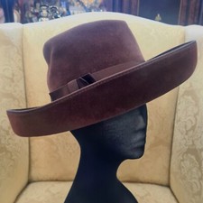 Vintage Wine-Red Borsalino Ladies' Hat