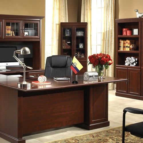 Anley Ecuador Deluxe Desk Flag Set - 6 x 4 Inch Miniature Ecuadorian EC Flag - Picture 6 of 7