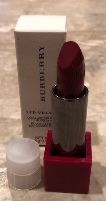 BURBERRY LIP VELVET LIPSTICK Long Lasting Matte 425 Damson W