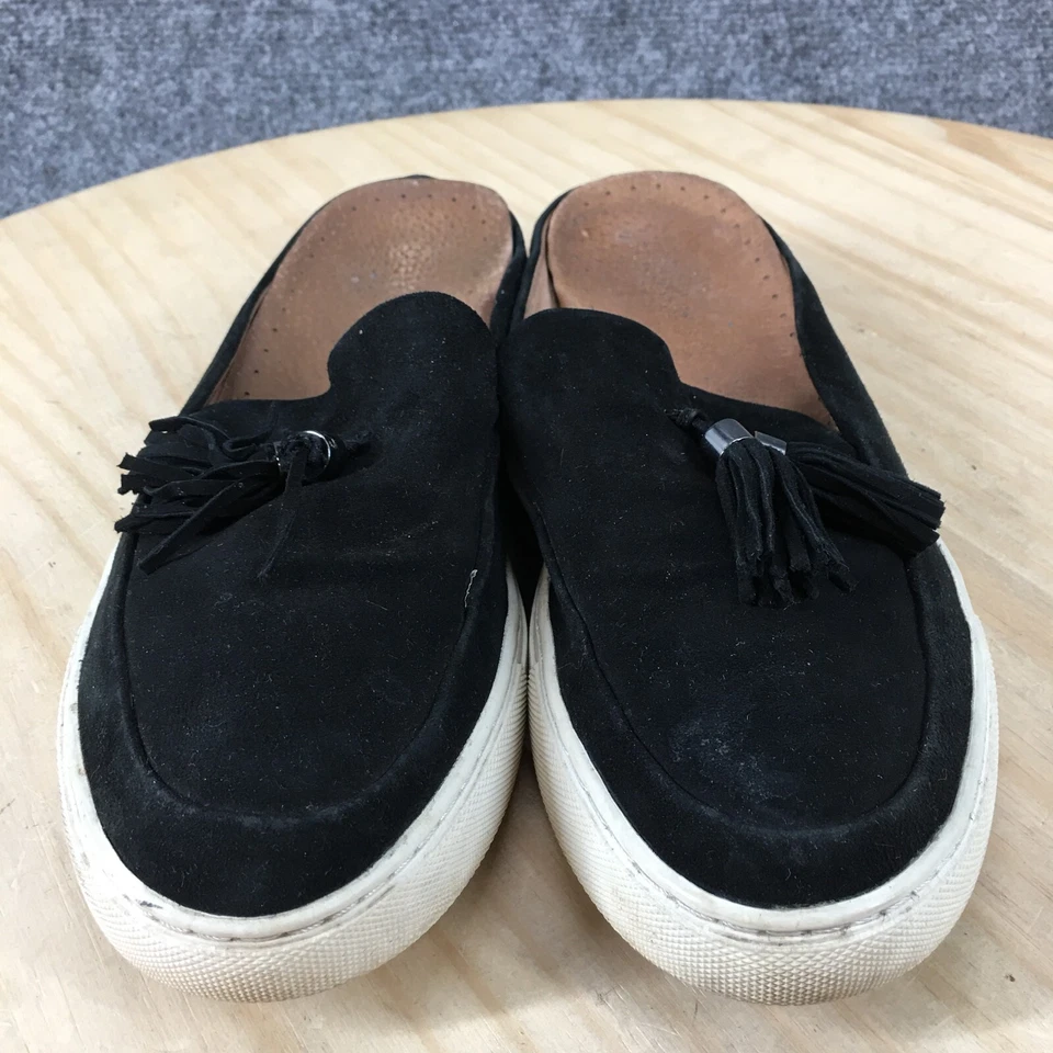 Gentle Souls By Kenneth Cole Sandals Womens 7 M Casual Slip On Tassel Mule Black - Image 4 of 4