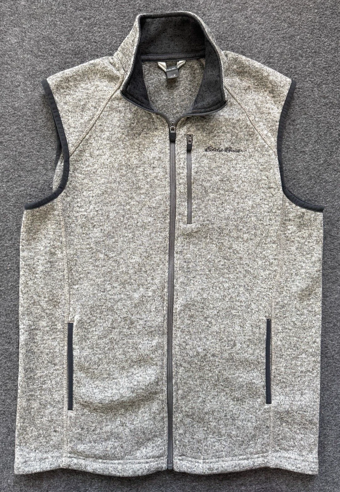 EDDIE BAUER Vest Men's M Gray Full Zip Speckled Knit Fleece Excellent
Opens in a new window or tab