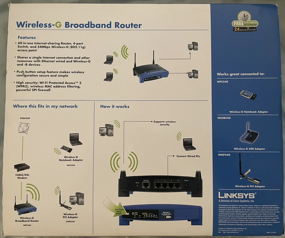 Linksys WRT54G WIFI Router - Image 2 of 4