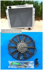 Aluminum Radiator for Toyota Landcruiser FJ40 FJ45 + 16 inch Fan Manual 70-80