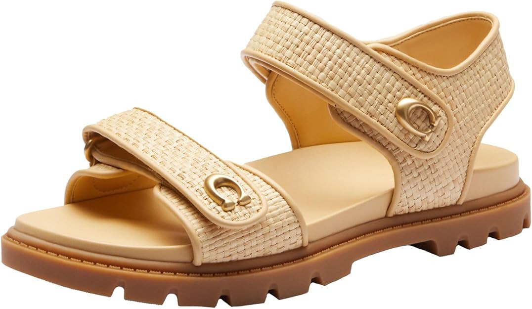 Coach Women's Brynn Sandal | Natural | 7.5B | eBay