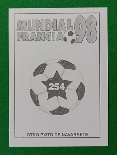 1998 Navarrete France World Cup FIFA #254 ARISTIDES FABIAN ROJAS Paraguay Cromo - 第 2/2 張圖片