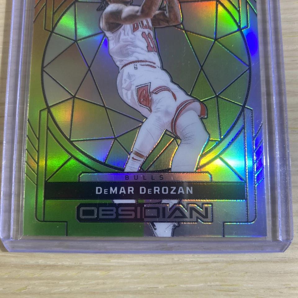 2023-24 Panini Obsidian -*DeMar DeRozan* ~Electric Etch Reggae Flood~ #27 60/60 - Image 4 of 4