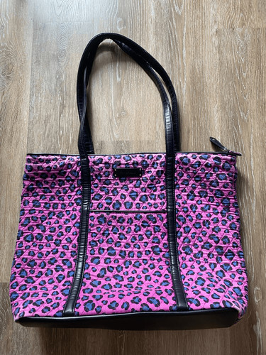 Vera Bradley Cheetah Pattern Purse Tote (with flaws)