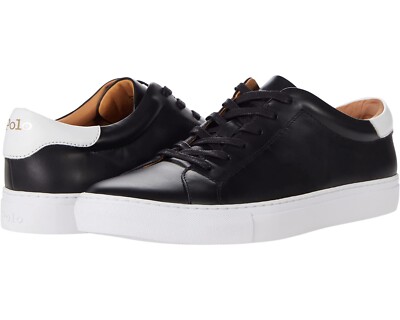 Polo Ralph Lauren Jermain II Full-Grain Black Premium Leather