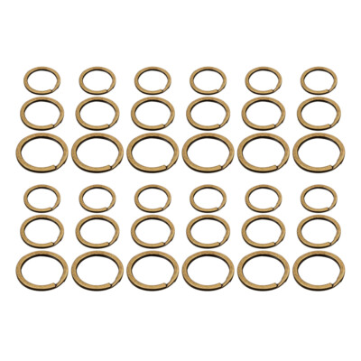 150pcs Copper offres Keyrings Metal Retro Simple Keychain Ring for Key