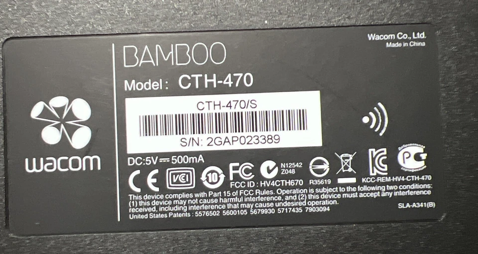 Wacom Bamboo Capture Stylus Pen & Touch Tablet CTH470 - Image 4 of 4