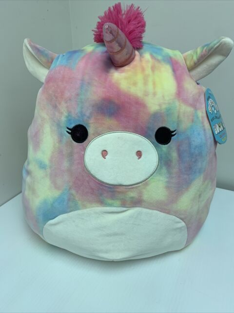 Kellytoy Squishmallows Esmeralda Tie Dye Rainbow Spring Unicorn 16in Plush for sale online | eBay