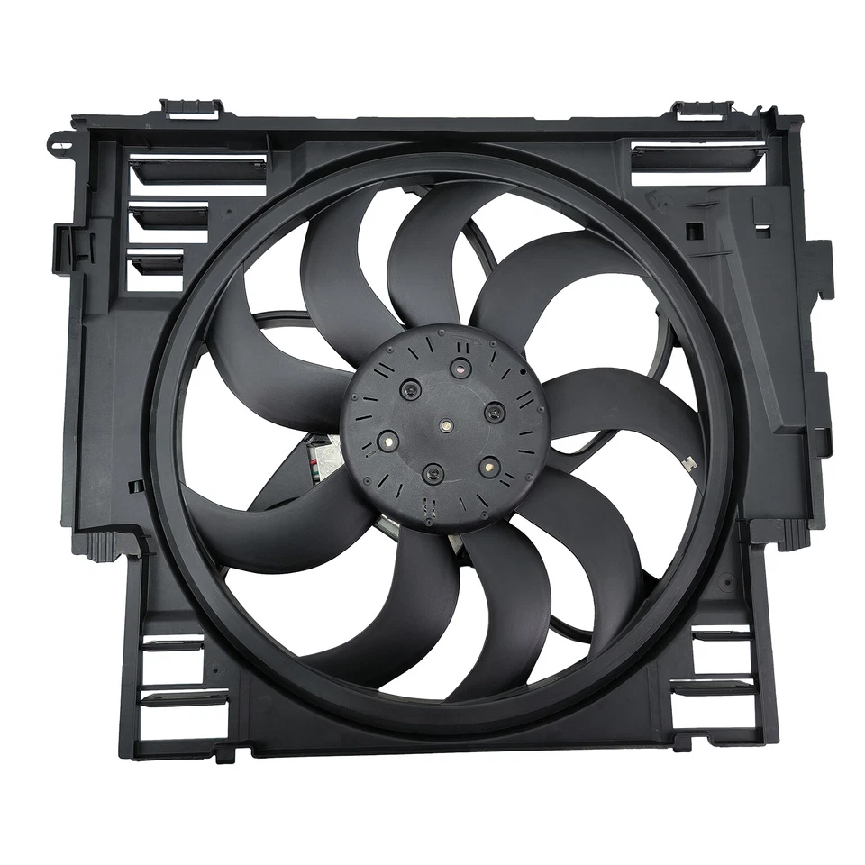Fits BMW F10 528i 528i xDrive 2012-16 Radiator Cooling Fan Assembly 17418642161 - Image 2 of 4
