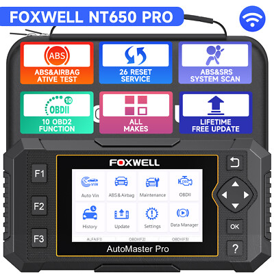 Foxwell NT650 PRO Profi KFZ Diagnosegerät Auto OBD2 Scanner EPB DPF Injector DHL