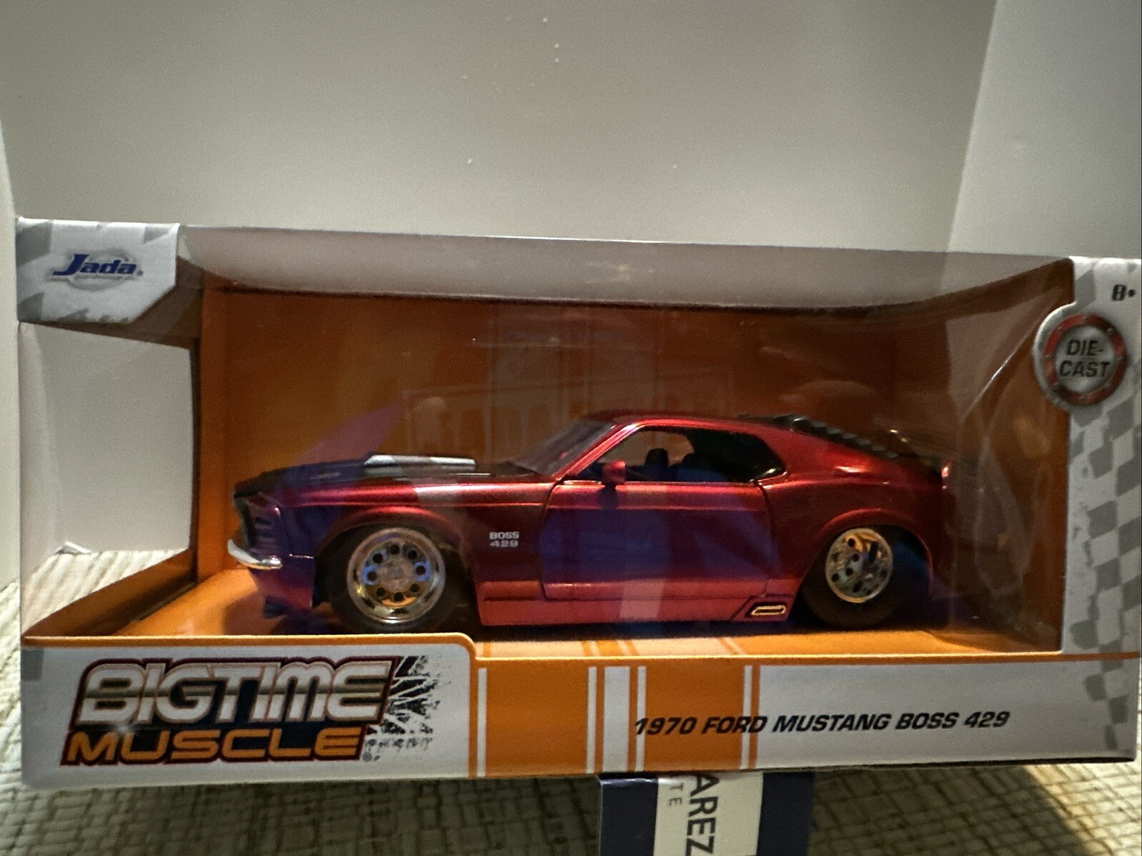 Jada Bigtime Muscle 1970 Ford Mustang Boss 429 Candy Red 1/24 Scale Diecast