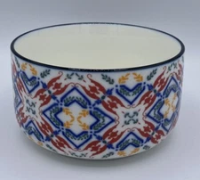 KitchenCrew 5” Ceramic Bowl Colorful Design NWT