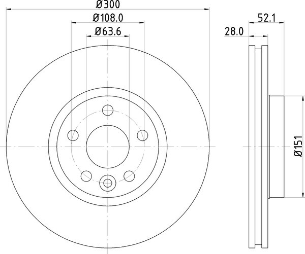 2x Mintex Discs Front fits Land Rover Freelander 2 2.2 eD4 TD4 4x4 SD4 Ford