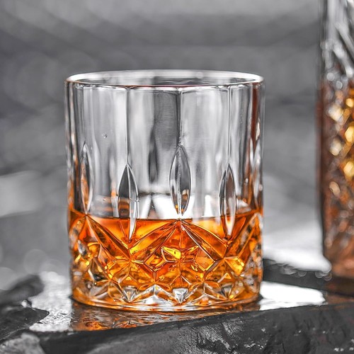 Double Old Fashioned Glasses Markham Scotch Whiskey Crystal Bourbon Set of 8 - Picture 4 of 16