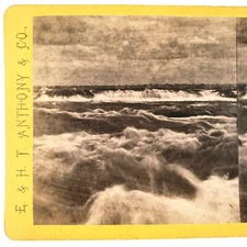 Niagara Falls River Rapids Stereoview c1870 Third Sister Island by Anthony E1441