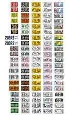 1/18 scale model car assorted USA Maine license plates state tags 1:18